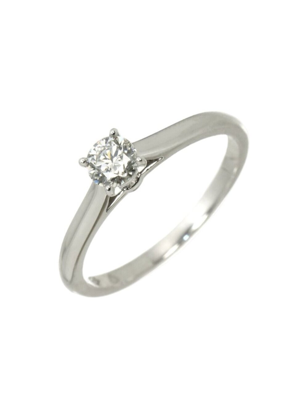 Cartier 1895 Solitaire Diamond 53 Ring Platinum